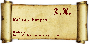 Kelsen Margit névjegykártya
